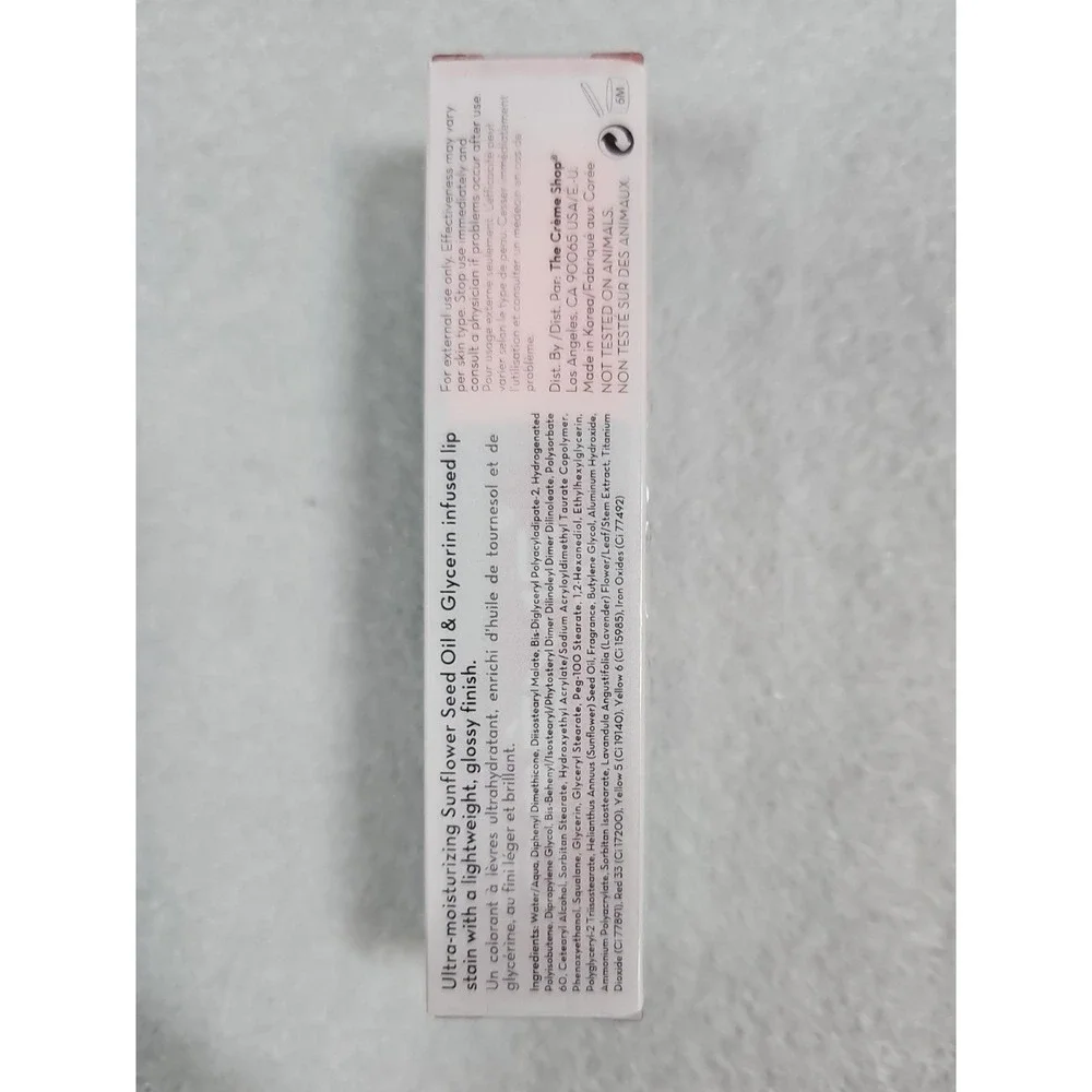 The Crème Shop Glossy 12HR Lip Stain 0.19 oz - NIB